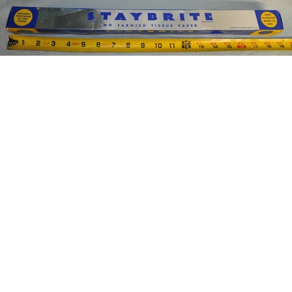 vintage 1949 no tarnish tissue paper for silver unused agency paper co staybrite - Picture 6 of 6